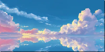 Картина маслом Небо с облаками