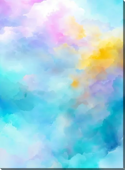 Картина маслом Абстрактные голубые облака