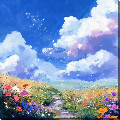 Картина маслом Волшебные облака