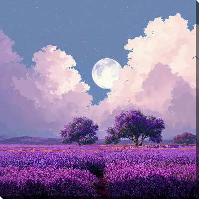 Картина маслом Облака над Провансом