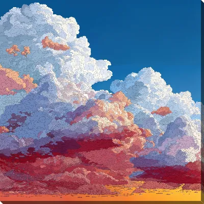 Картина маслом Большое облако