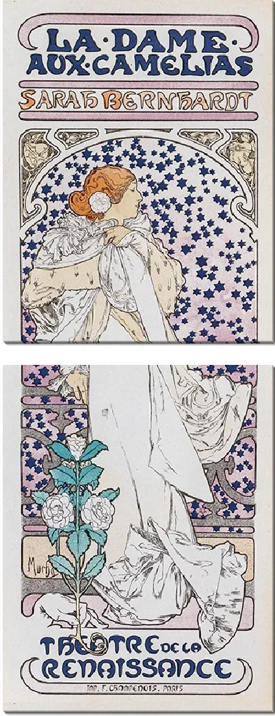 Картина Дама с камелиями (Lady of the Camellias)