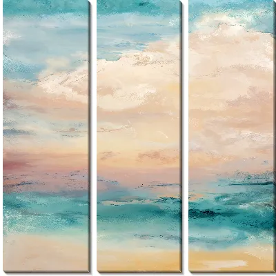 Модульная картина Облака и бирюзовое небо