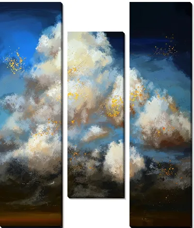 Модульная картина Грозовые облака