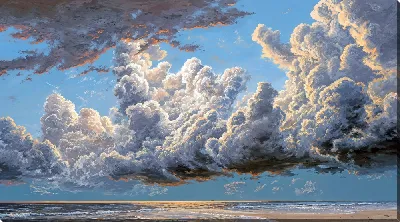 Картина маслом Тучные облака