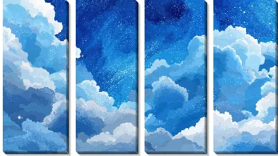 Модульная картина Небо с облаками №33