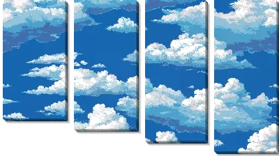 Модульная картина Небо с облаками №41