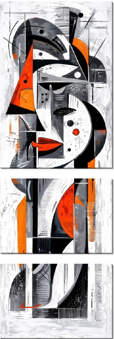 Модульная картина Современная абстракция для интерьера №8