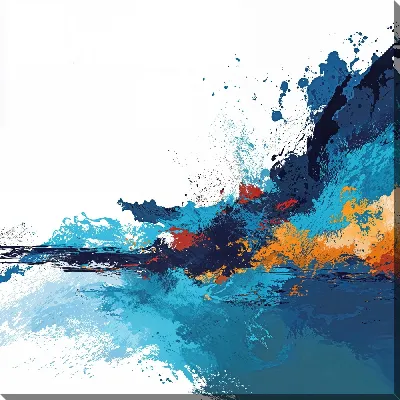 Картина маслом Современная абстракция для интерьера №12