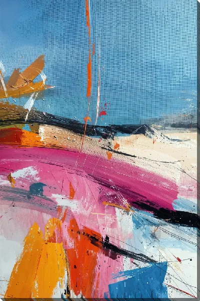 Картина маслом Современная абстракция для интерьера №13