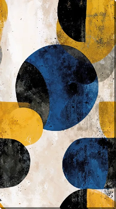 Картина маслом Современная абстракция для интерьера №16