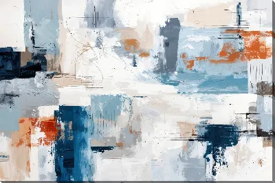 Картина маслом Современная абстракция для интерьера №18
