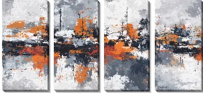Модульная картина Современная абстракция для интерьера №20