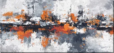 Картина маслом Современная абстракция для интерьера №20