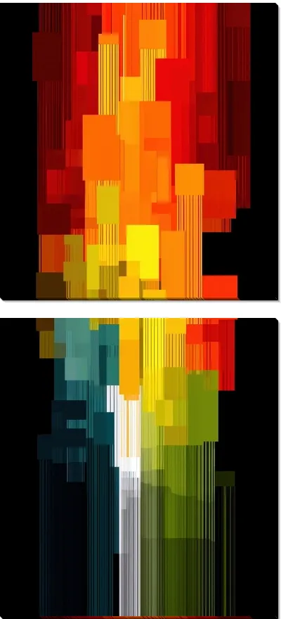 Модульная картина Современная абстракция для интерьера №22
