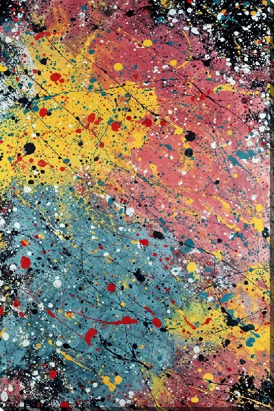 Картина маслом Современная абстракция для интерьера №26