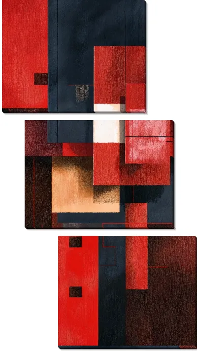 Модульная картина Современная абстракция для интерьера №27