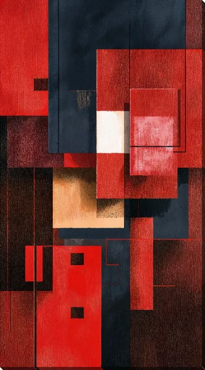 Картина маслом Современная абстракция для интерьера №27