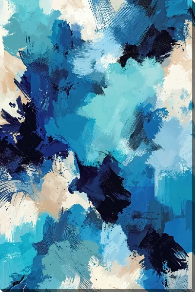 Картина маслом Современная абстракция для интерьера №31