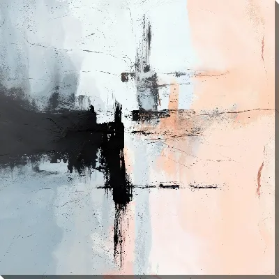 Картина маслом Современная абстракция для интерьера №33