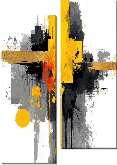 Модульная картина Современная абстракция для интерьера №35