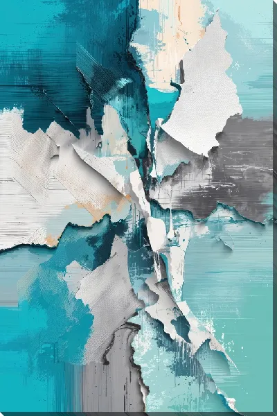 Картина маслом Современная абстракция для интерьера №44