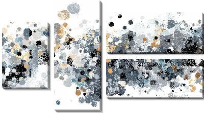 Модульная картина Современная абстракция для интерьера №48