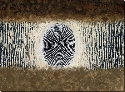 Картина маслом Отпечаток пальца №6