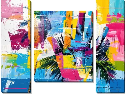 Модульная картина Отпечаток руки №9