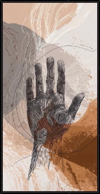 Картина Отпечаток руки №19