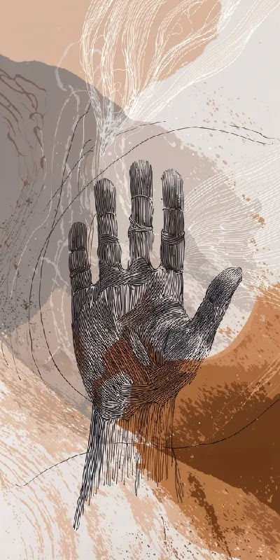 Плакат Отпечаток руки №19