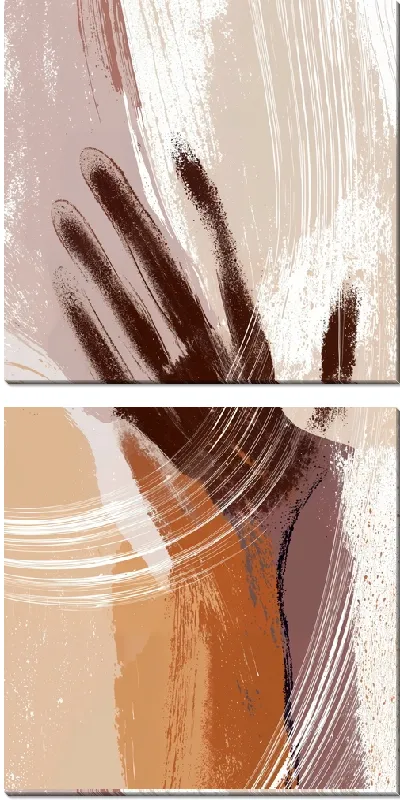 Модульная картина Отпечаток руки №21