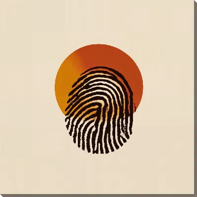 Картина маслом Отпечаток пальца №23