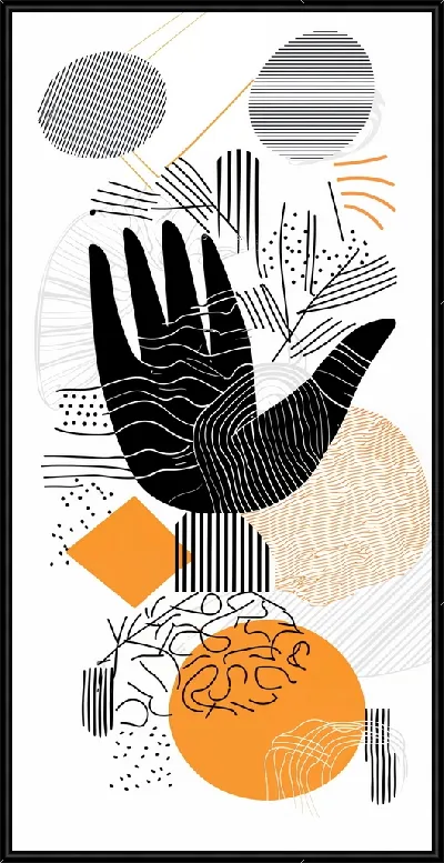 Картина Отпечаток руки №26