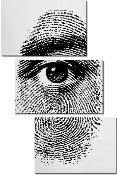 Модульная картина Отпечаток пальца №28