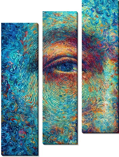 Модульная картина Отпечаток пальца №29