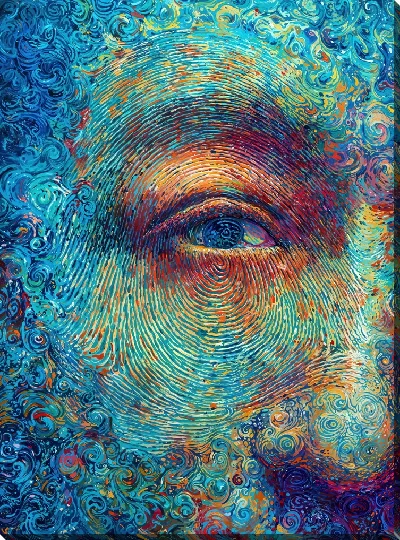 Картина маслом Отпечаток пальца №29
