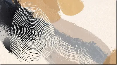 Картина маслом Отпечаток пальца №38