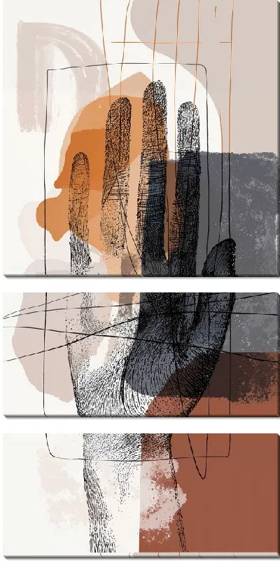 Модульная картина Отпечаток руки №40