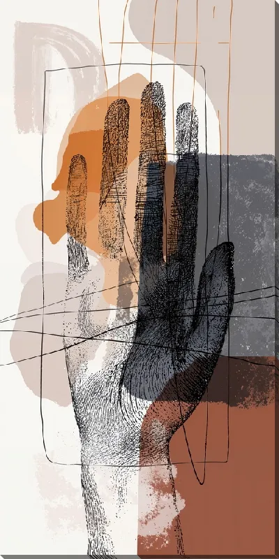 Картина маслом Отпечаток руки №40