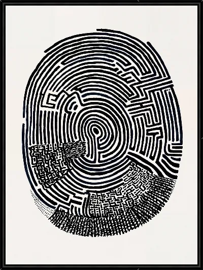 Картина Отпечаток пальца №42