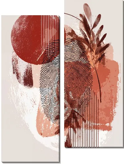 Модульная картина Отпечаток пальца №43