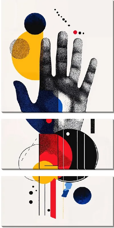 Модульная картина Отпечаток руки №56