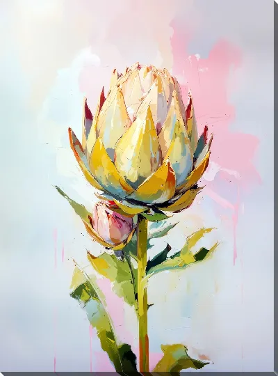 Картина маслом Артишок №12