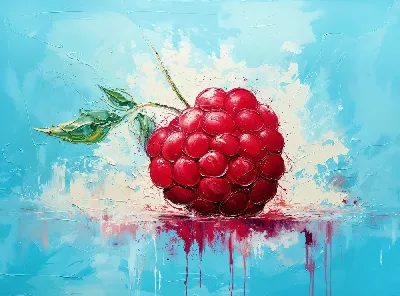 Плакат Ягода малина