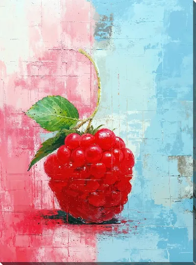 Постер Малина в стиле арт