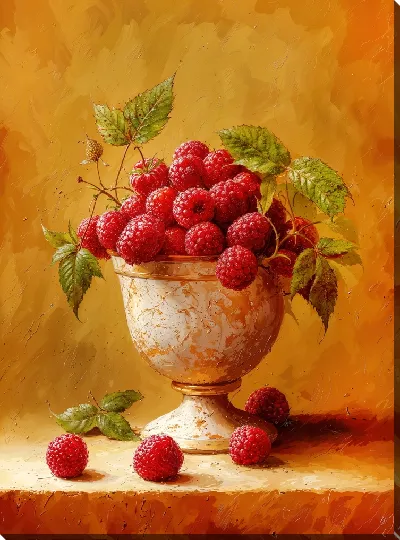 Постер Натюрморт с малиной