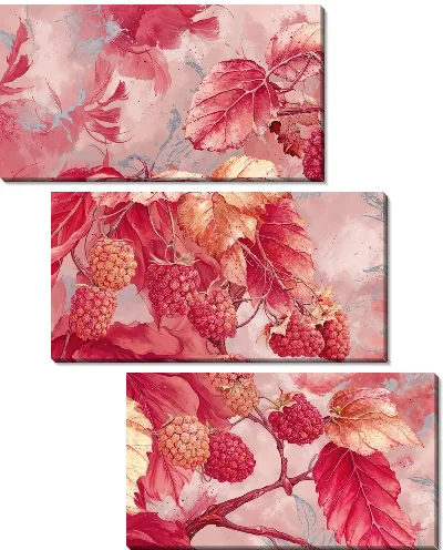 Модульная картина Малина №14