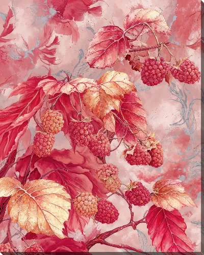 Картина маслом Малина №14