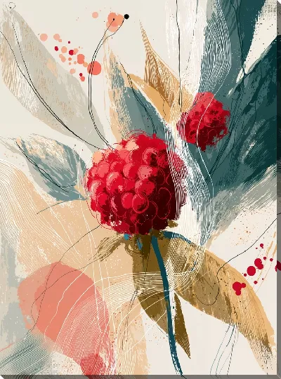 Картина маслом Малина №16